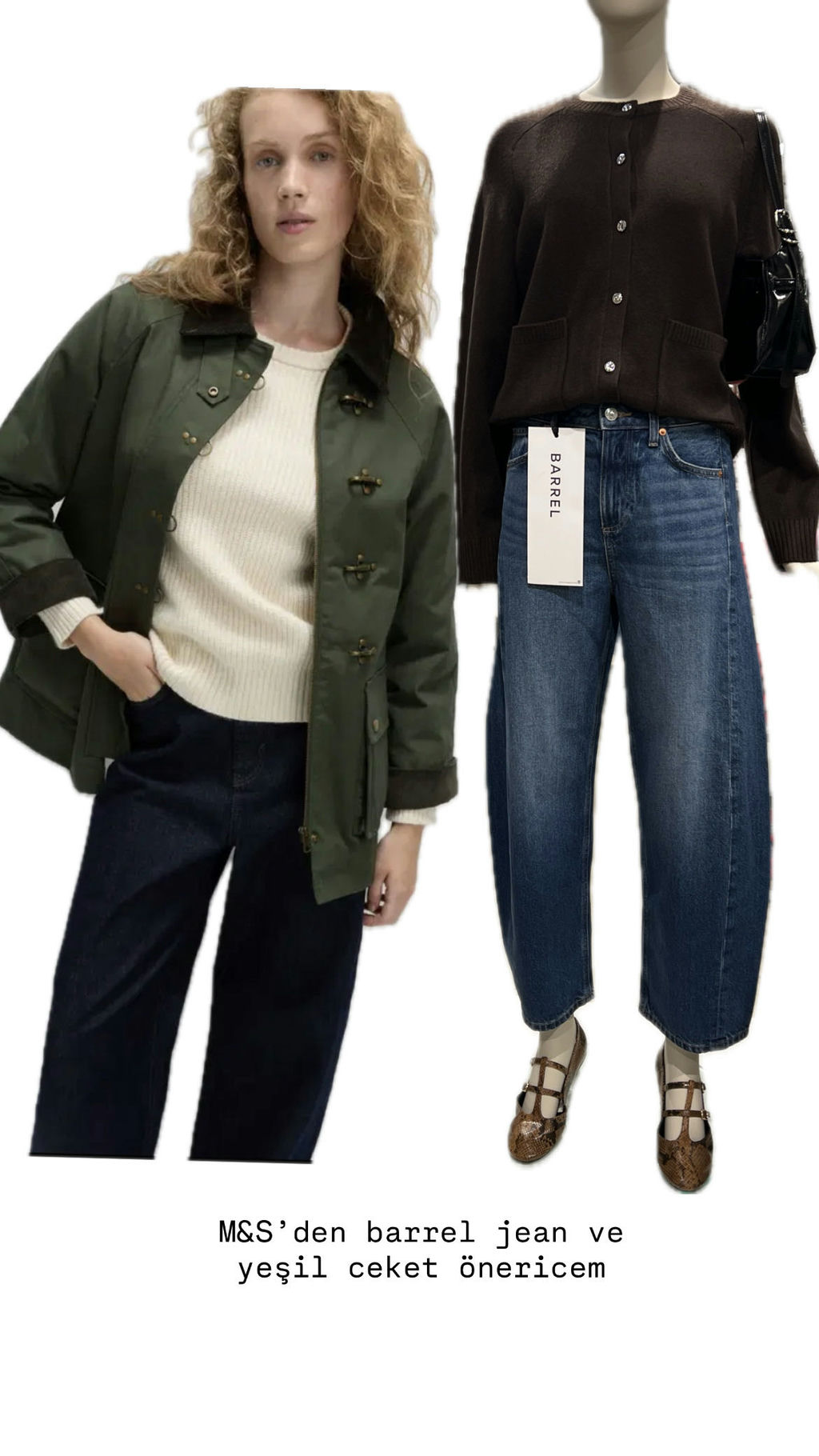 M&S ceket ve jean
